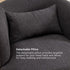 Ashlie Bouclé Swivel Barrel Chair - Comfy Swivel Chair | Accent Swivel Chairs | Kinwell Furniture | Mid Century Swivel Chairs